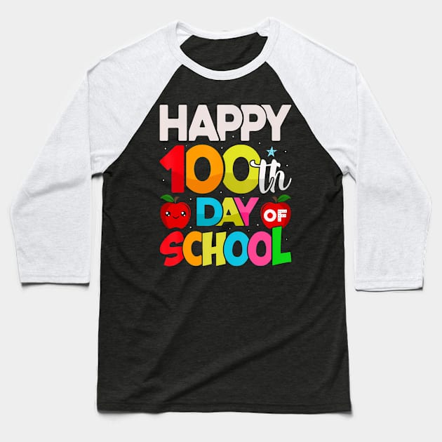 100 DAYS OF SCHOOL Teacher StudentKids 100th Day Baseball T-Shirt by Saboia Alves